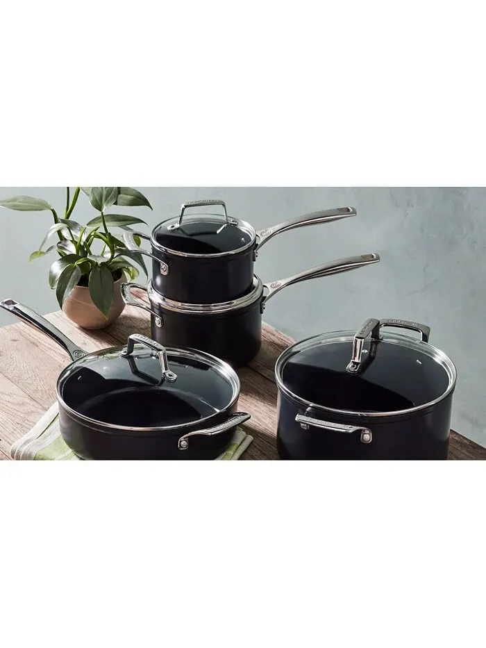 Набор посуды Le Creuset Essential Non-Stick Ceramic, 10 предметов — изображение 2 из 3, черный