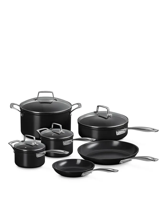 Набор посуды Le Creuset Essential Non-Stick Ceramic, 10 предметов — изображение 3 из 3, черный