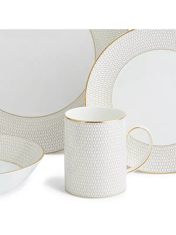 Сервиз Gio gold из 4-х предметов Wedgwood — изображение 2 из 4, белый