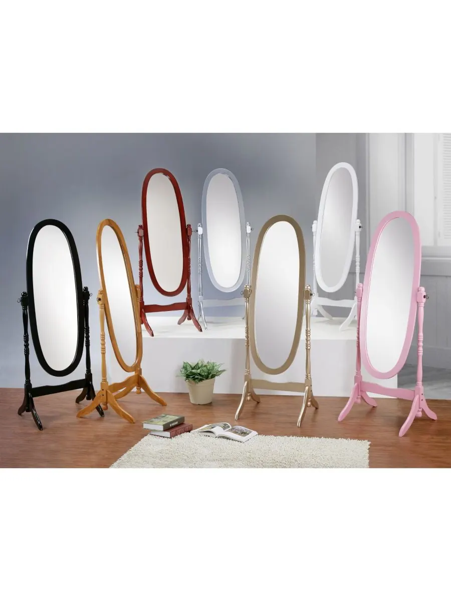 Streamdale Furniture Традиционное напольное зеркало в стиле королевы Анны от Streamdale — изображение 6 из 8, золото