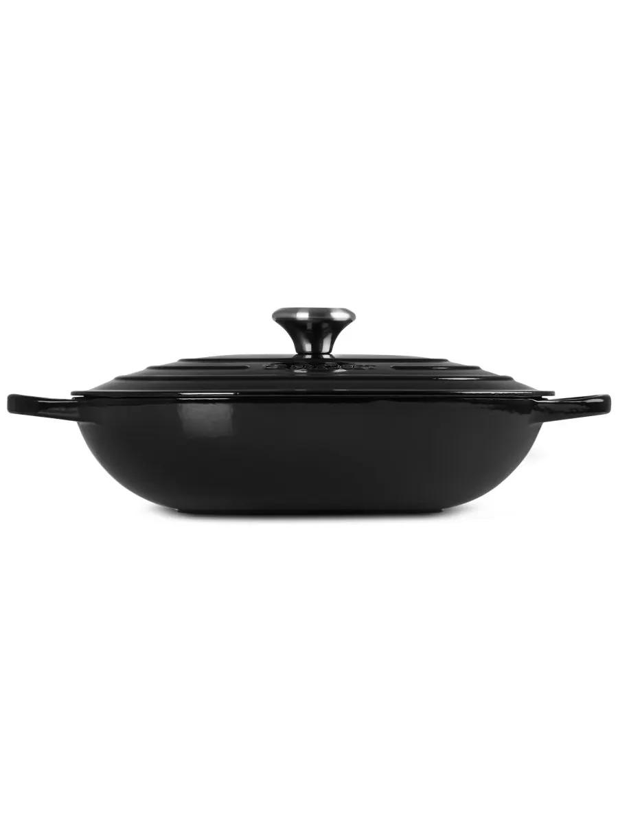 Сотейник овальный Le Creuset Signature, 3,4 л, 31 см — изображение 4 из 5, черный