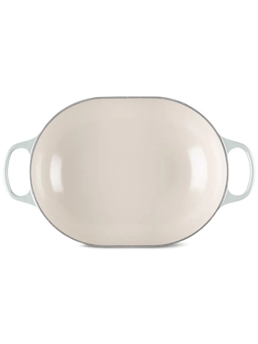 Сотейник овальный Le Creuset Signature, 3,4 л, 31 см — изображение 4 из 5, морская соль