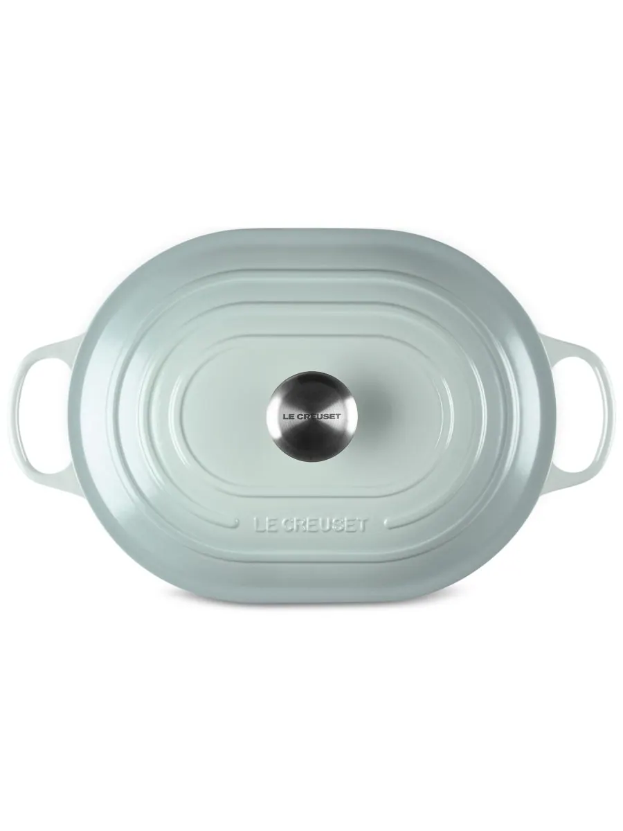 Сотейник овальный Le Creuset Signature, 3,4 л, 31 см — изображение 5 из 5, морская соль