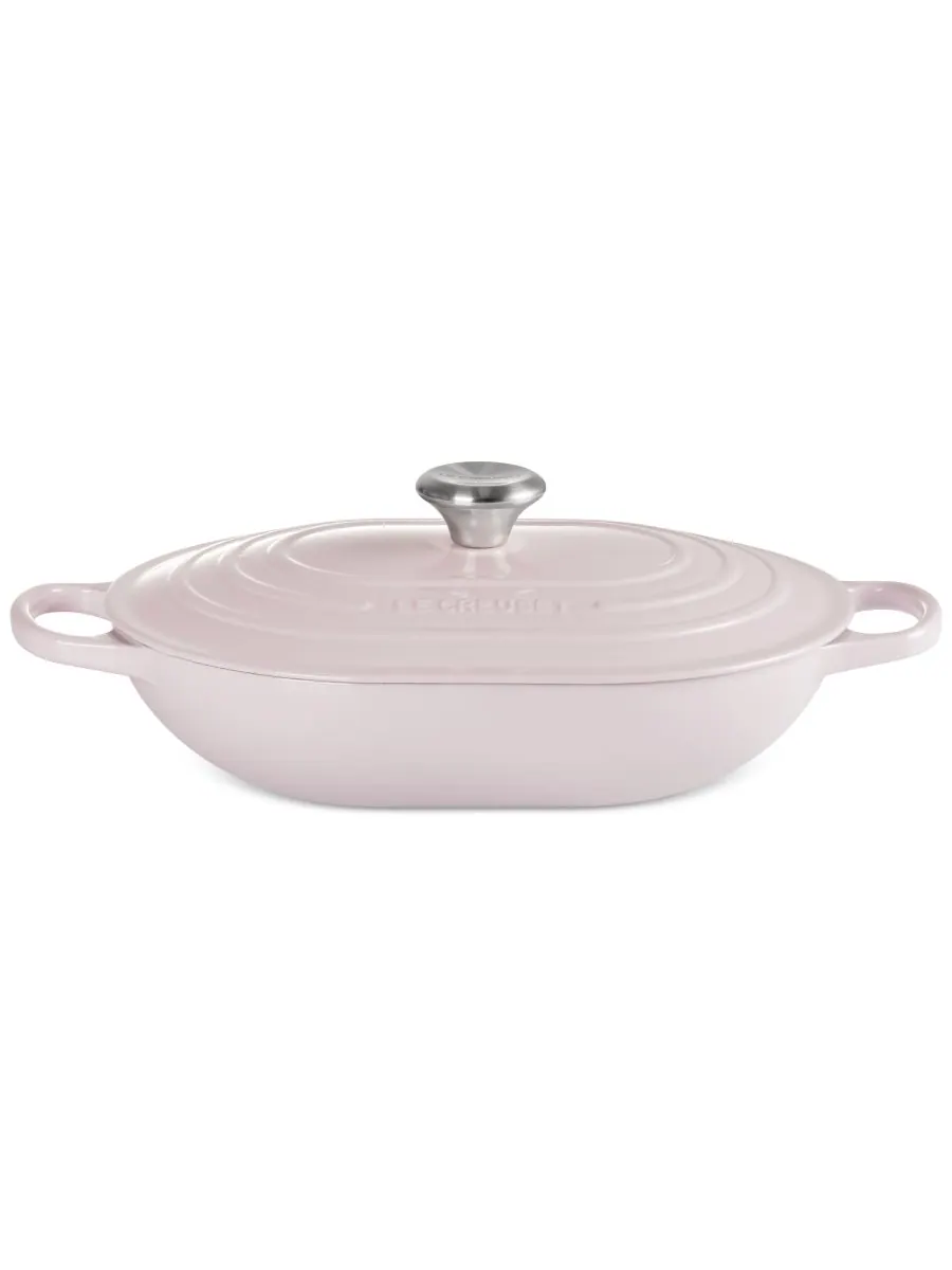 Сотейник овальный Le Creuset Signature, 3,4 л, 31 см — изображение 1 из 4, желтый