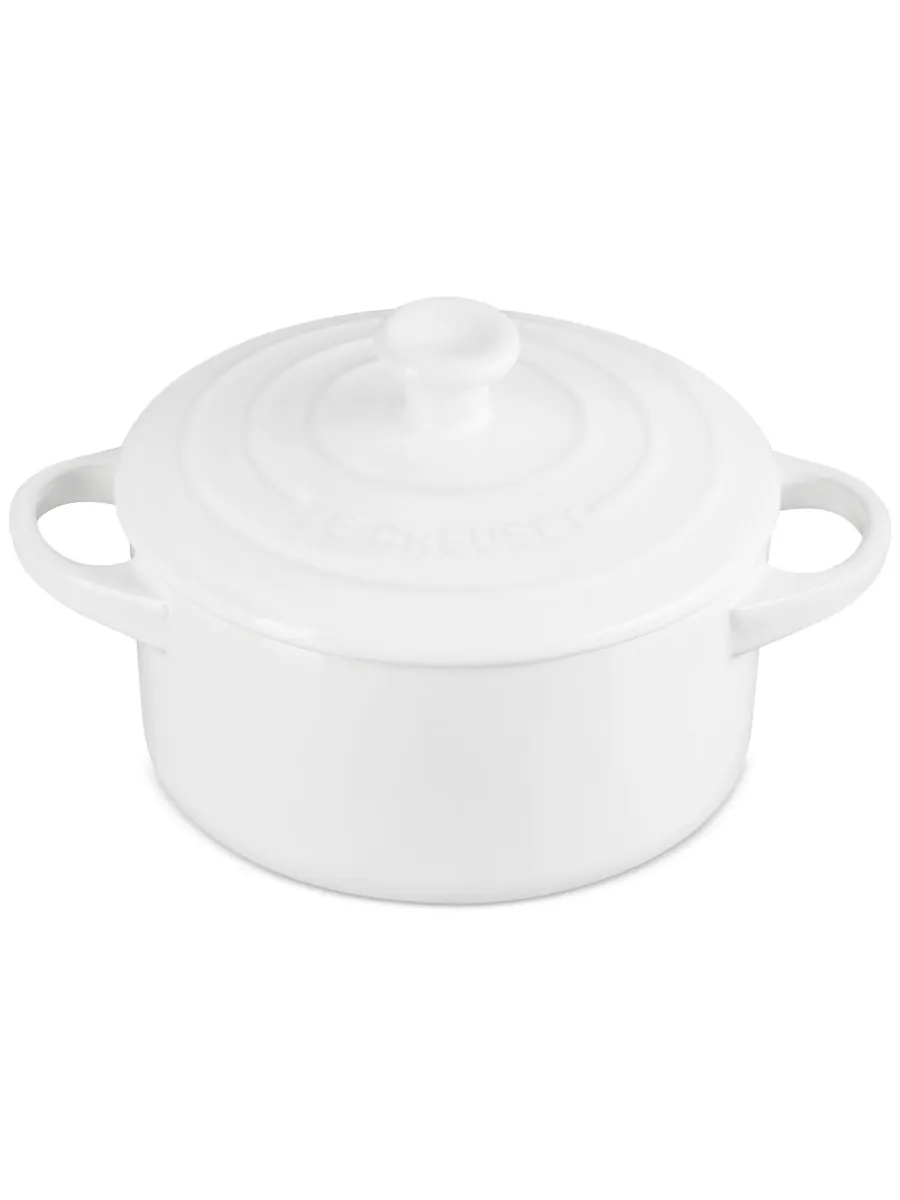 Керамическая мини-кокотница Le Creuset, 0.71 л, 14 см — изображение 2 из 5, белый