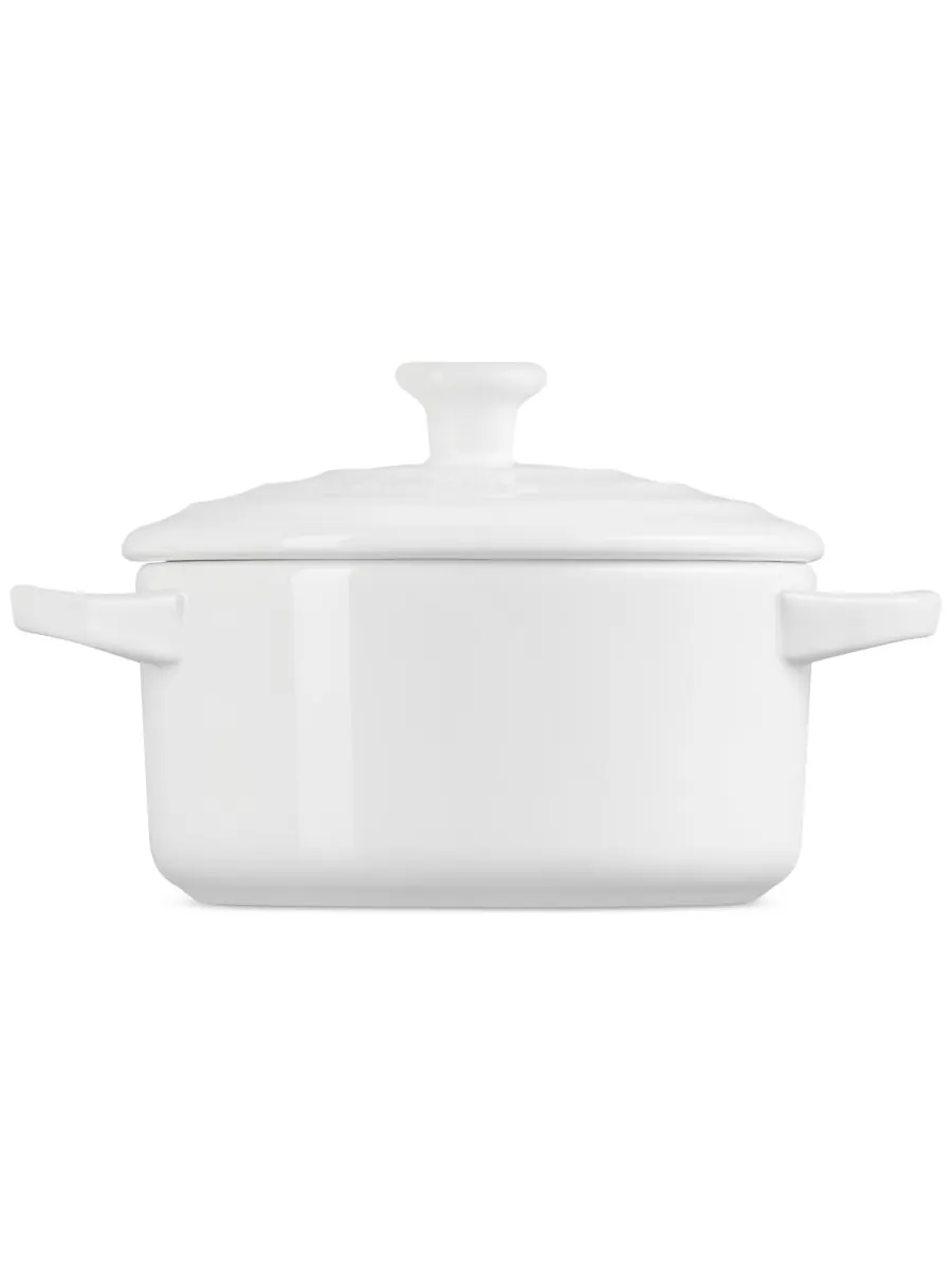 Керамическая мини-кокотница Le Creuset, 0.71 л, 14 см — изображение 3 из 5, белый