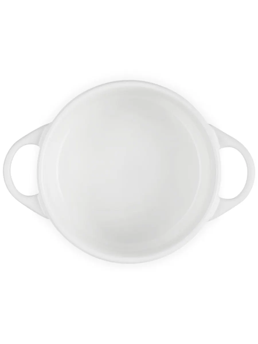 Керамическая мини-кокотница Le Creuset, 0.71 л, 14 см — изображение 4 из 5, белый