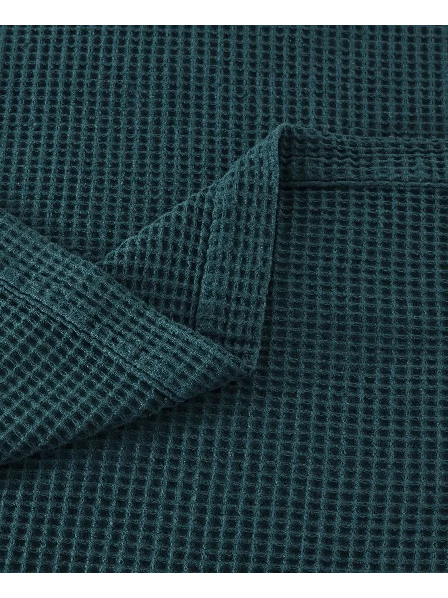 Хлопковое одеяло с вафельным плетением Linery & Co, Peacock, King — изображение 4 из 6