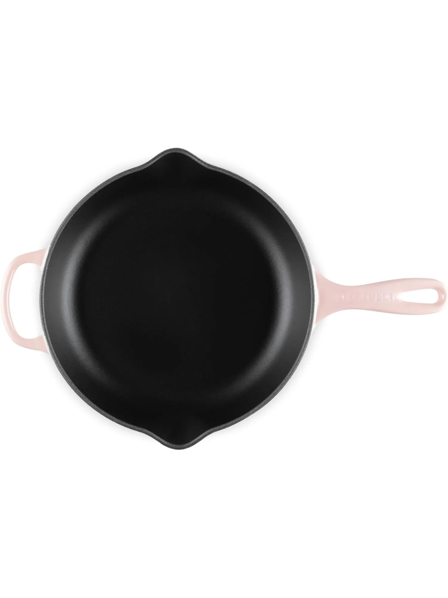Сковорода чугунная Le Creuset Signature с эмалированным покрытием, 26 см, персиковый — изображение 4 из 7, розовый