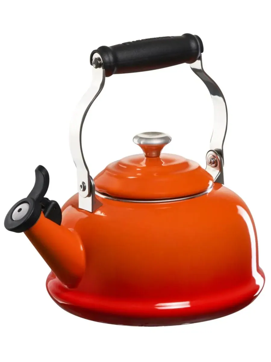 Эмалированный стальной чайник с шумовкой, объемом 2 л Le Creuset — изображение 1 из 6, пламя