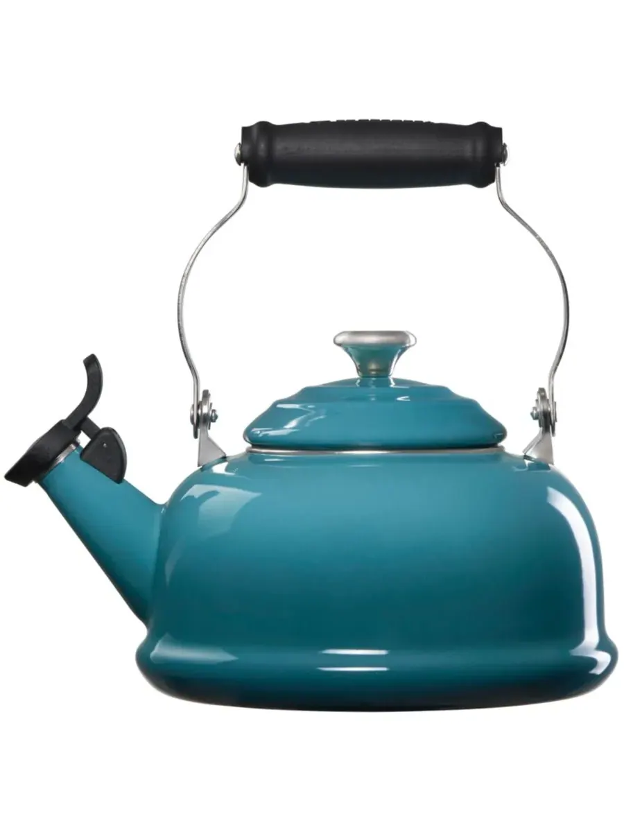 Эмалированный стальной чайник с шумовкой, объемом 2 л Le Creuset — изображение 5 из 6, пламя