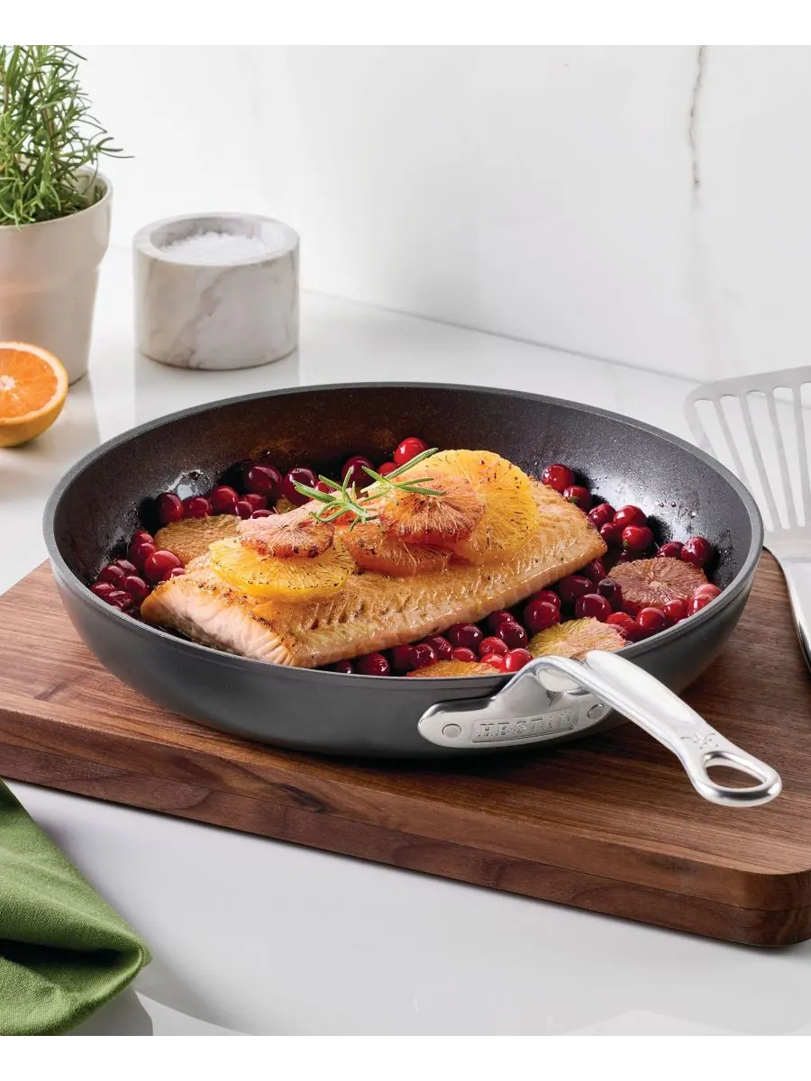 Сковорода TITUM Fusion с антипригарным покрытием, 12 дюймов Hestan — изображение 5 из 5, черный