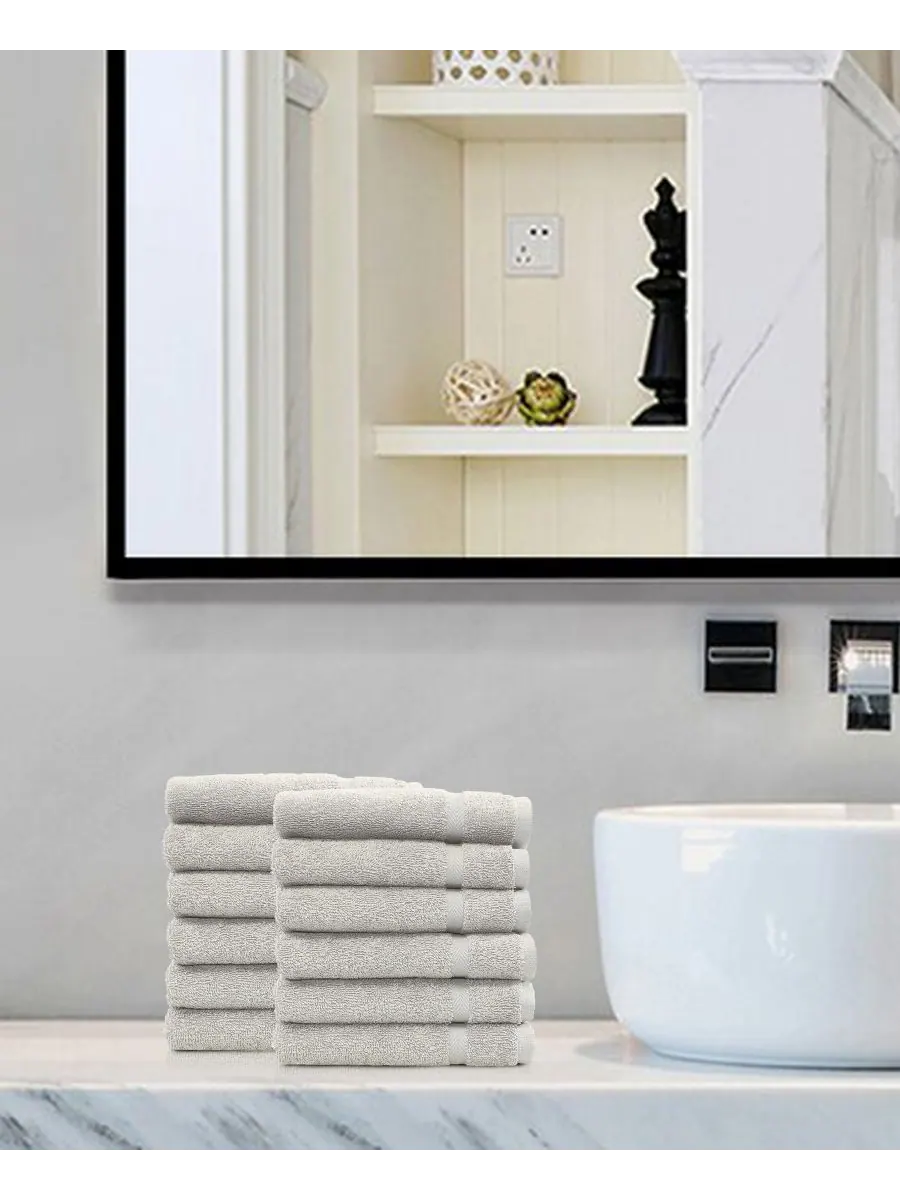 Набор мочалок denzi из 12 предметов Linum Home — изображение 2 из 3, светлый серый