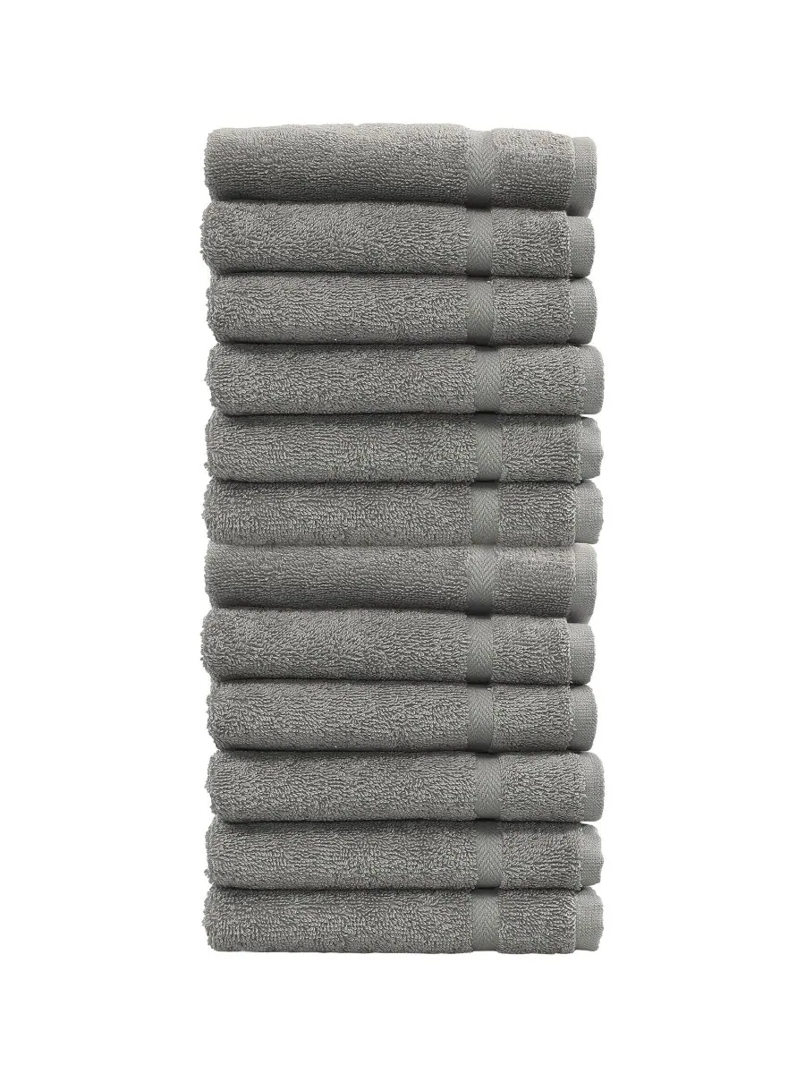 Набор мочалок denzi из 12 предметов Linum Home — изображение 1 из 3, серый