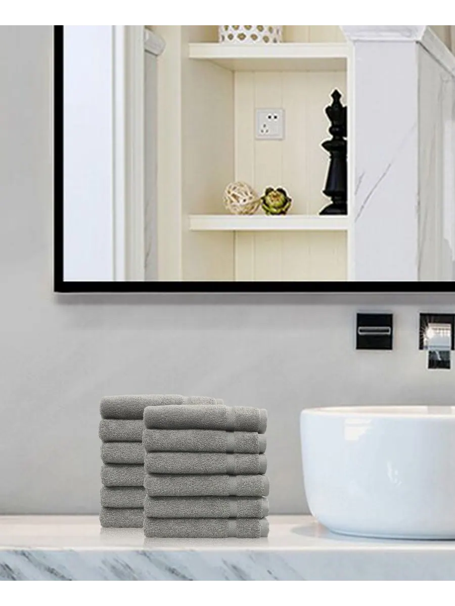 Набор мочалок denzi из 12 предметов Linum Home — изображение 2 из 3, серый