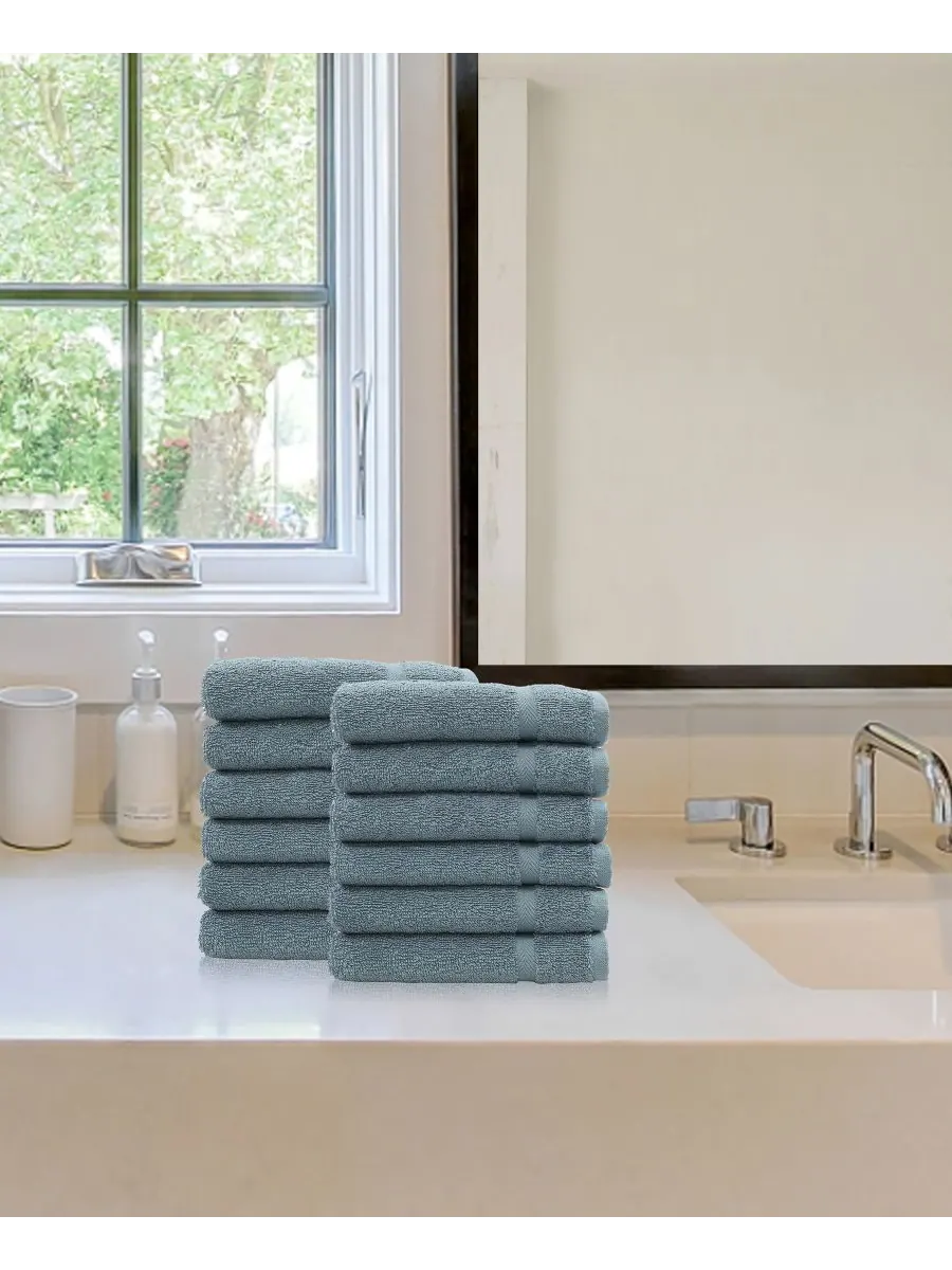 Набор мочалок denzi из 12 предметов Linum Home — изображение 2 из 3, светлый синий
