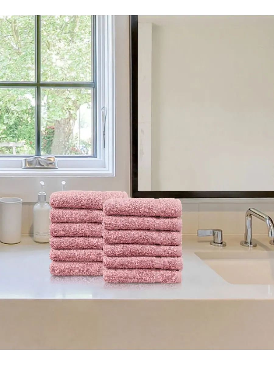 Набор мочалок denzi из 12 предметов Linum Home — изображение 2 из 3, розовый