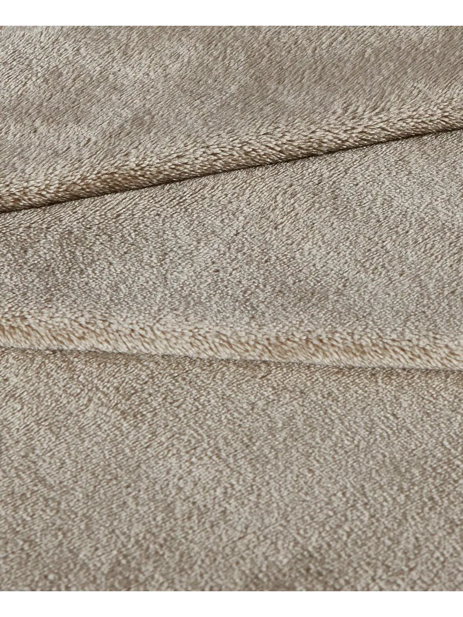 Мягкое плюшевое одеяло kenneth cole reaction solid ultra soft plush blanket, размер king. — изображение 3 из 5, овсяный