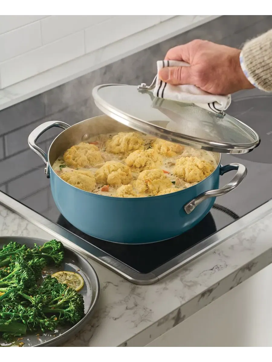 Кастрюля из нержавеющей стали 4 л с крышкой KitchenAid — изображение 5 из 7, зеленый