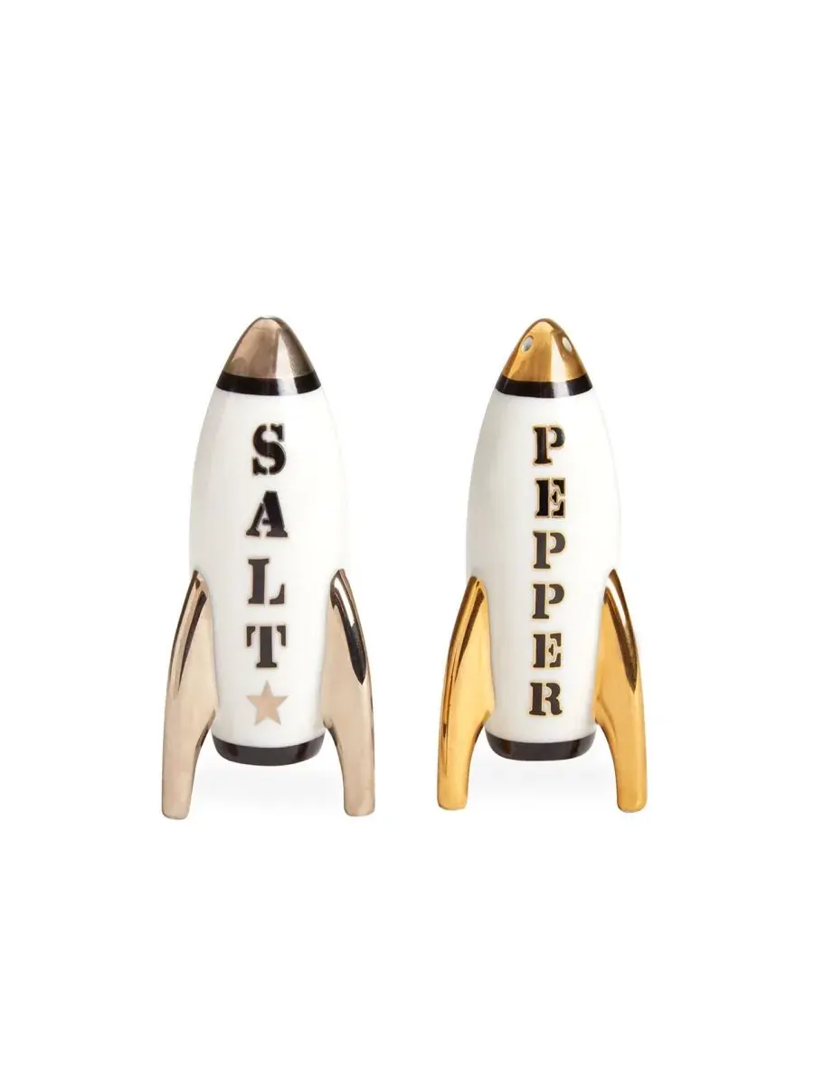 Набор солонки и перечницы Apollo, фарфор Jonathan Adler — белый