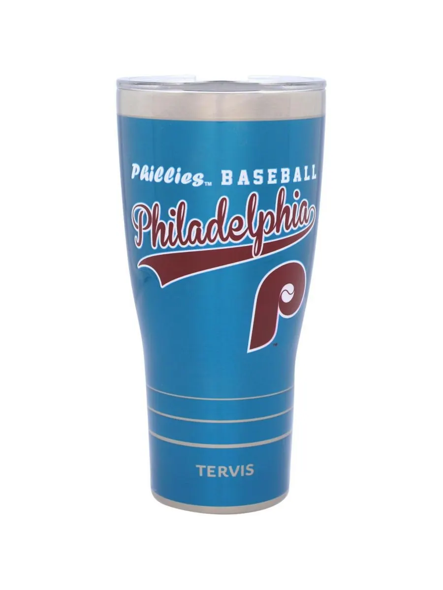 Винтажный стальной стакан Philadelphia Phillies объемом 30 унций Tervis Tumbler — мульти