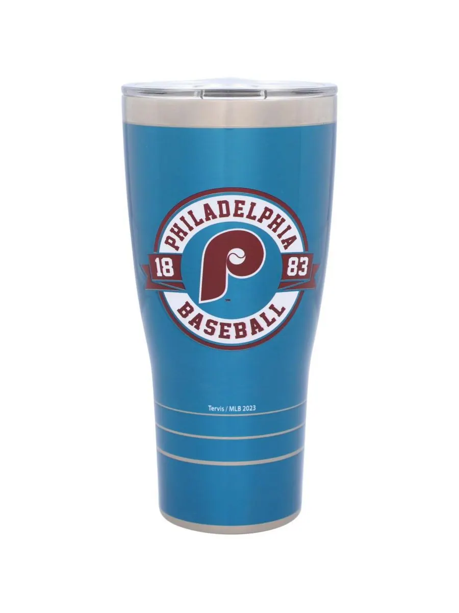 Винтажный стальной стакан Philadelphia Phillies объемом 30 унций Tervis Tumbler — изображение 2 из 2, мульти