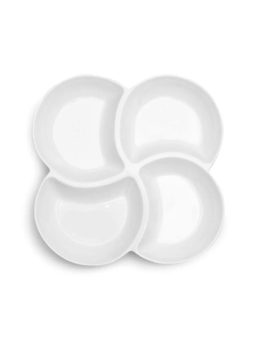 Меламиновое сервировочное блюдо Clover, 30 см Q Squared — белый