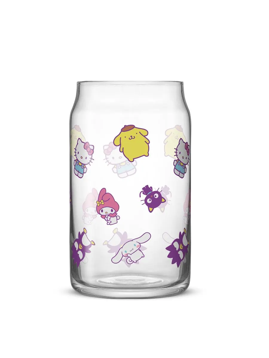 Набор из 4 стаканов для напитков Hello Kitty Friends с изображением персонажей мультфильма «Друзья» — изображение 2 из 8