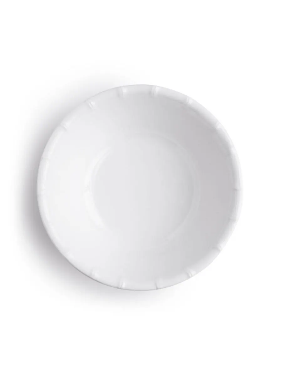 Набор из 4 меламиновых мисок Zen Bamboo диаметром 7,5 дюймов Q Squared — изображение 2 из 3, белый