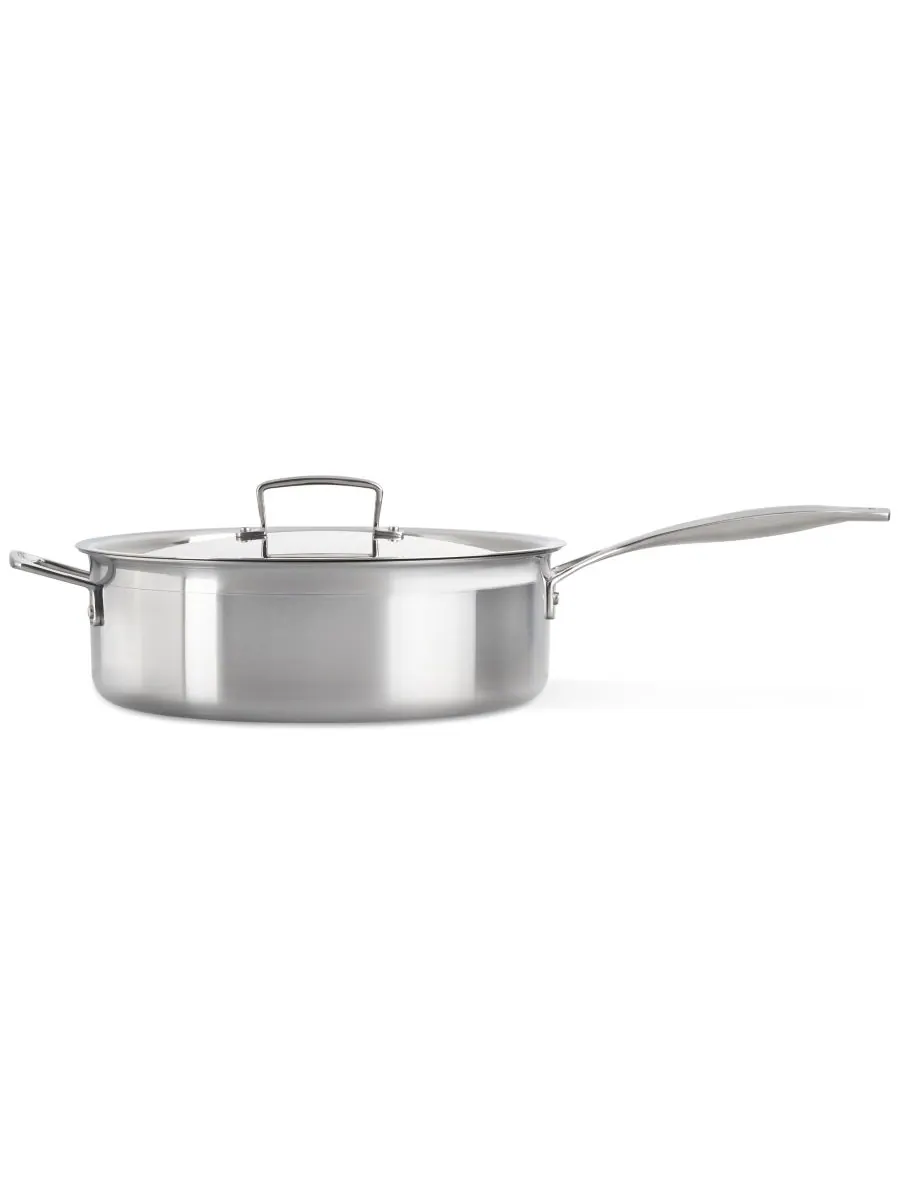 Le Creuset Классическая круглая сковорода из нержавеющей стали с крышкой, 6 кварт (около 1,8 л) — изображение 5 из 5