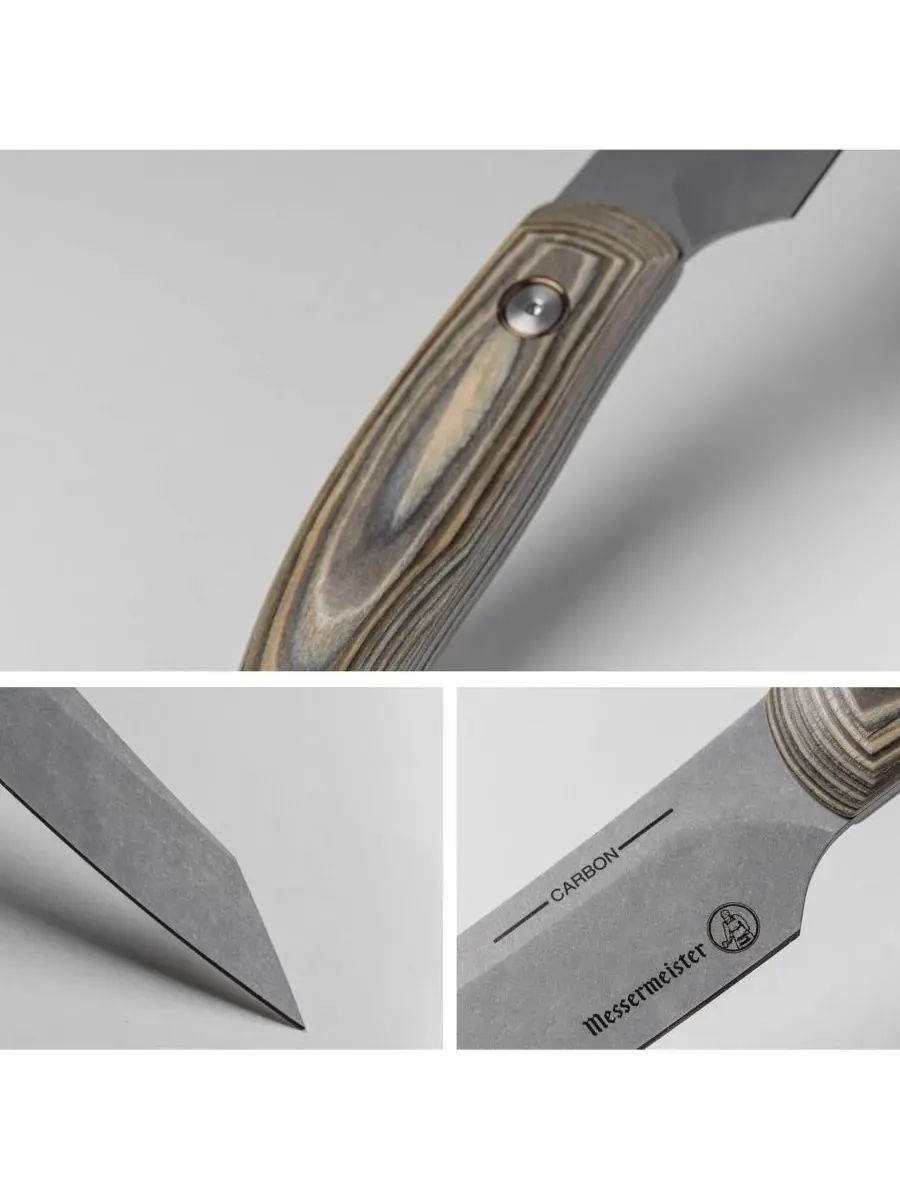 Карбоновый универсальный нож / 15 см Messermeister — изображение 5 из 6, серебристый