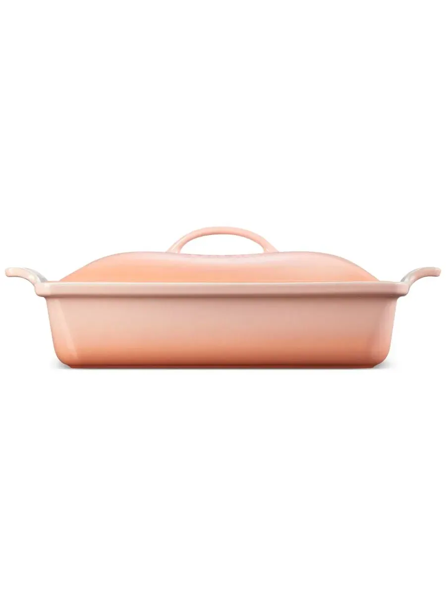 Каменная форма для запекания с крышкой Le Creuset, 30 x 23 см — изображение 2 из 5, розовый