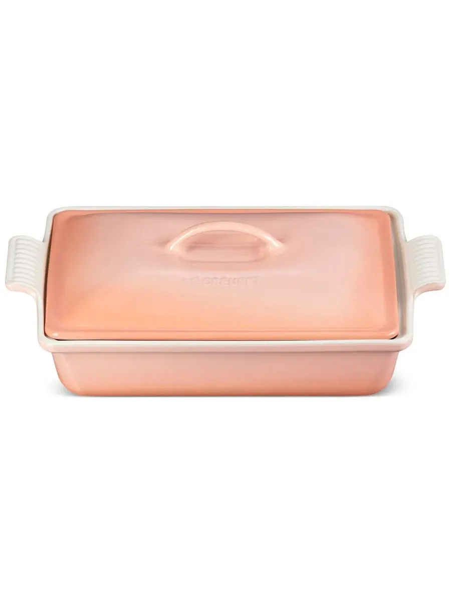 Каменная форма для запекания с крышкой Le Creuset, 30 x 23 см — изображение 3 из 5, розовый