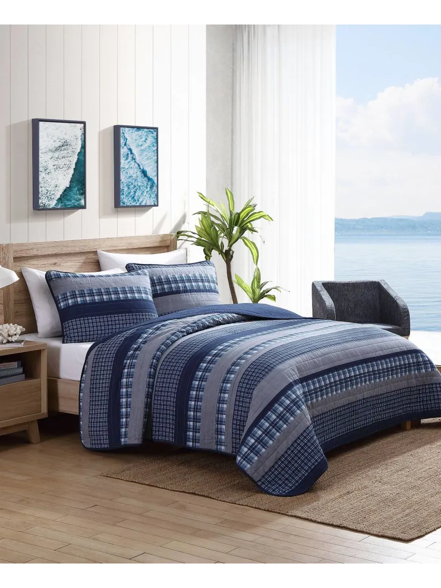 Двусторонний комплект постельного белья Addison из 3 предметов, размер King Nautica