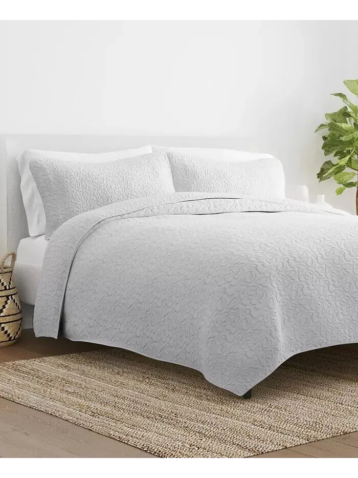Всесезонная коллекция лоскутных одеял с цветочной вышивкой ienjoy Home