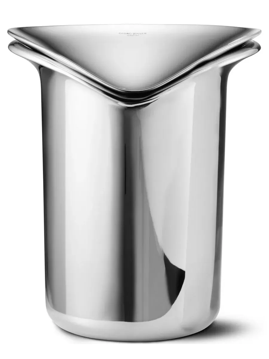 Ведерко для льда для винного бара с щипцами Georg Jensen — изображение 2 из 7, сталь