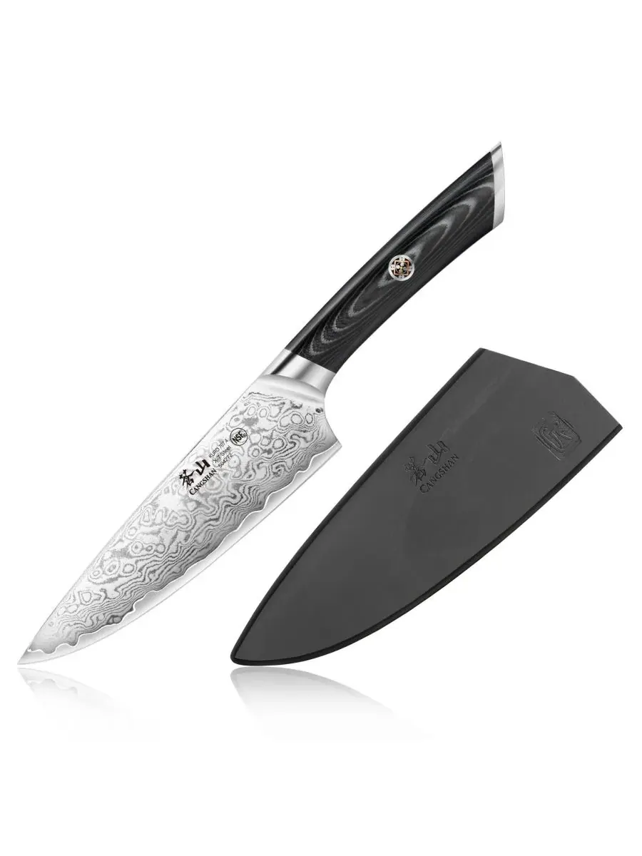 Поварской нож Kuro Series Steel 15 см Cangshan — серый