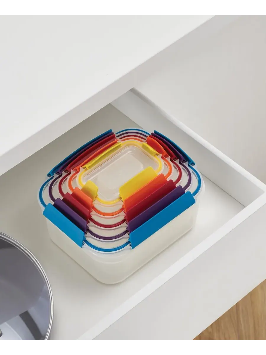 Набор контейнеров для хранения продуктов Nest Lock, 20 шт Joseph Joseph — изображение 8 из 9, мульти