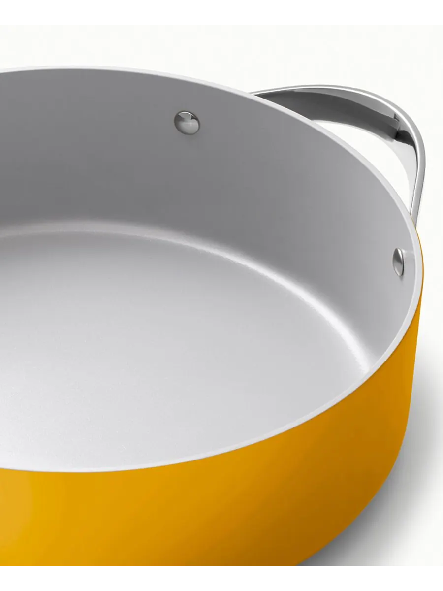 Сковорода Рондо Cookware Plus с антипригарным покрытием Caraway — изображение 3 из 5, оранжевый