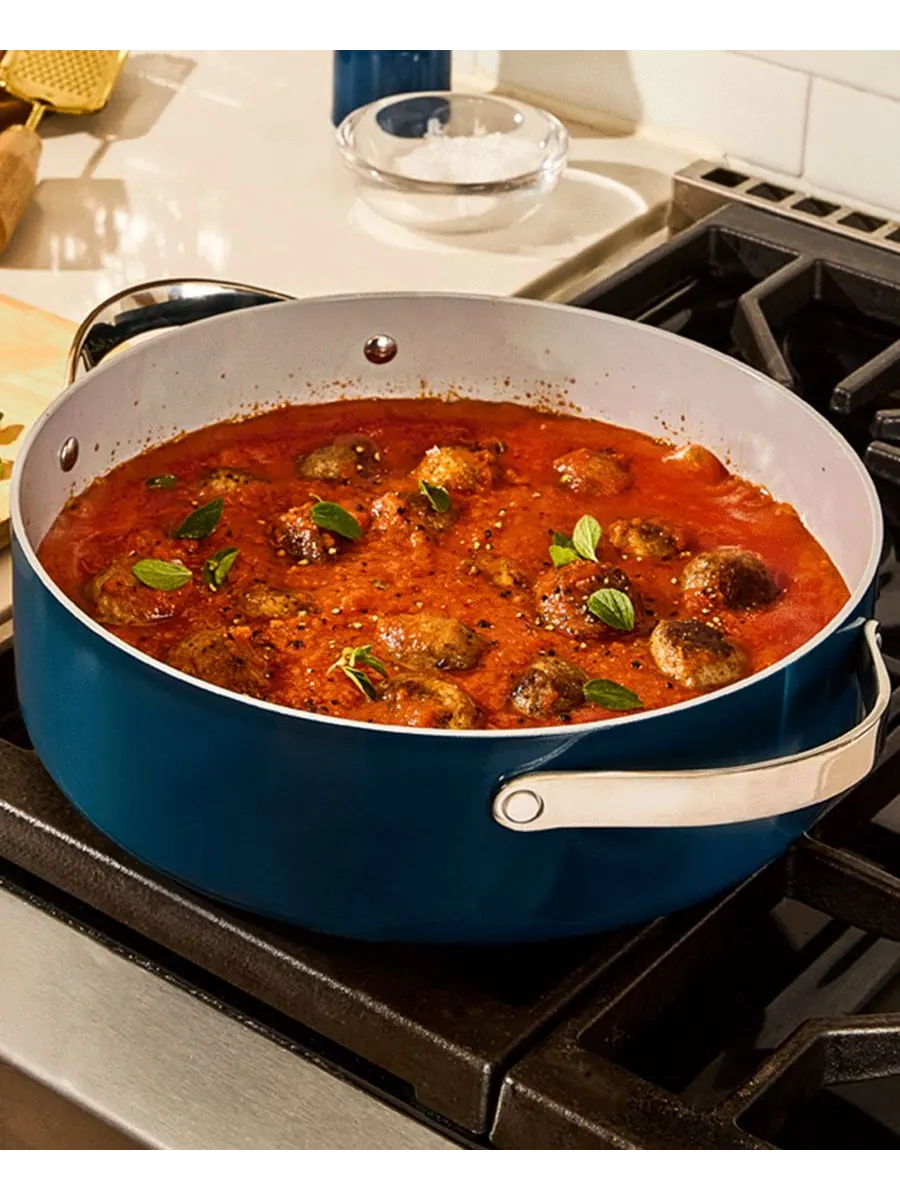 Сковорода Рондо Cookware Plus с антипригарным покрытием Caraway — изображение 3 из 5, оранжевый