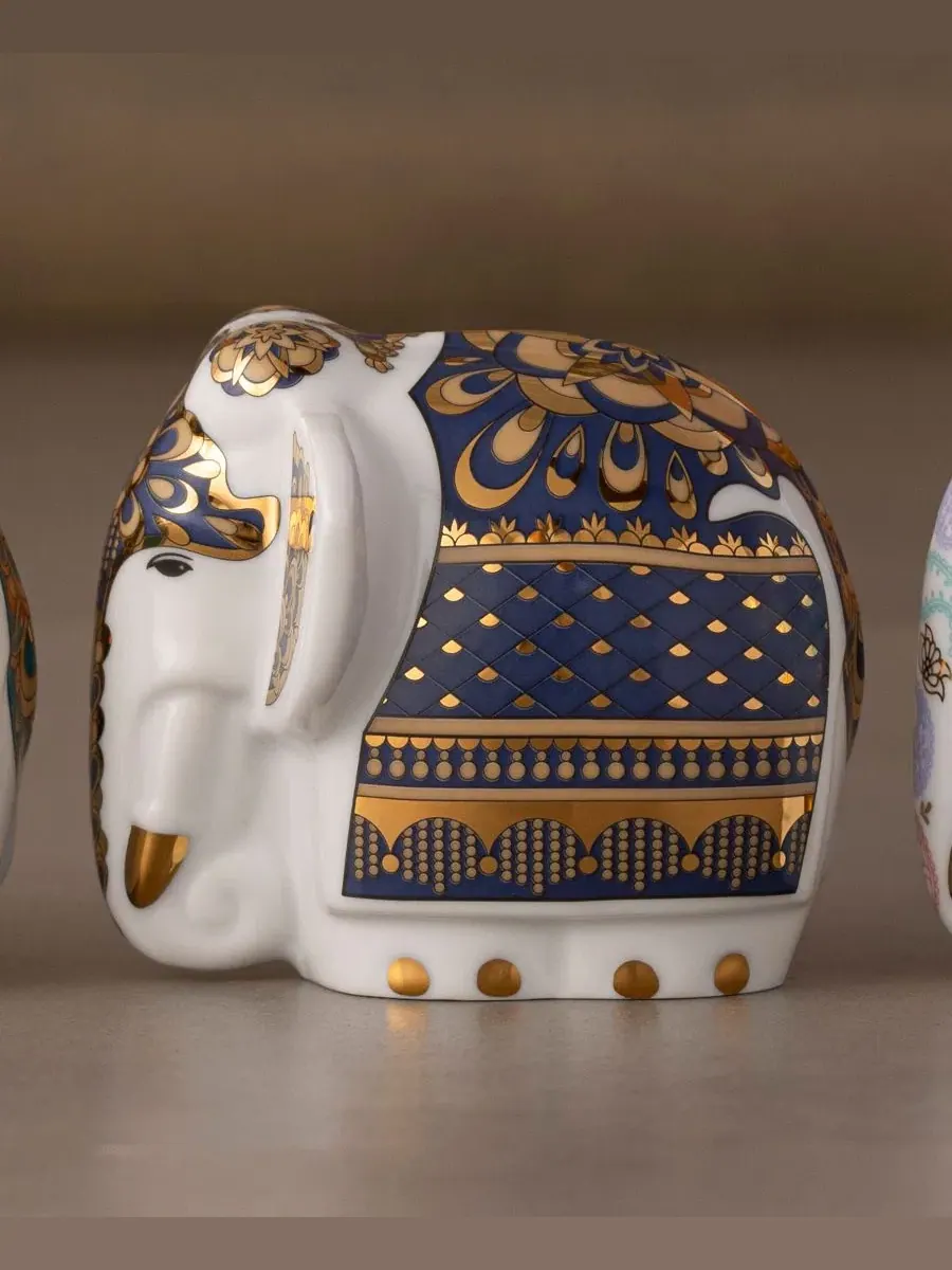Фигурка слона Bejeweled Elephant Figurine Noritake — изображение 3 из 7, синий