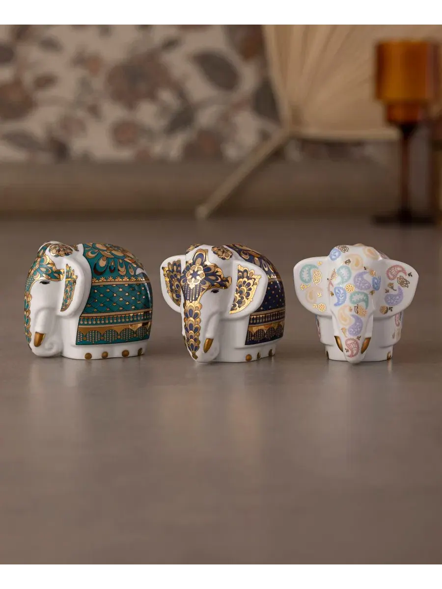 Фигурка слона Bejeweled Elephant Figurine Noritake — изображение 7 из 7, синий