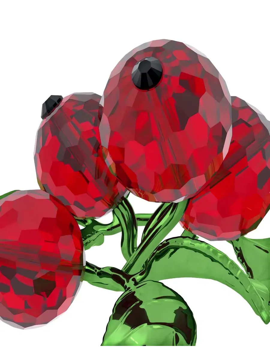 Фигурка кристаллическая Idyllia Berries Crystal Figurine Swarovski — изображение 4 из 4, красный зеленый