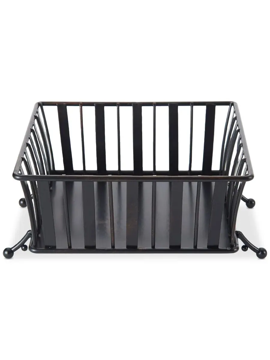 Подставка для посуды Gourmet Basics Band & Stripe Buffet Caddy Mikasa — изображение 2 из 4, черный