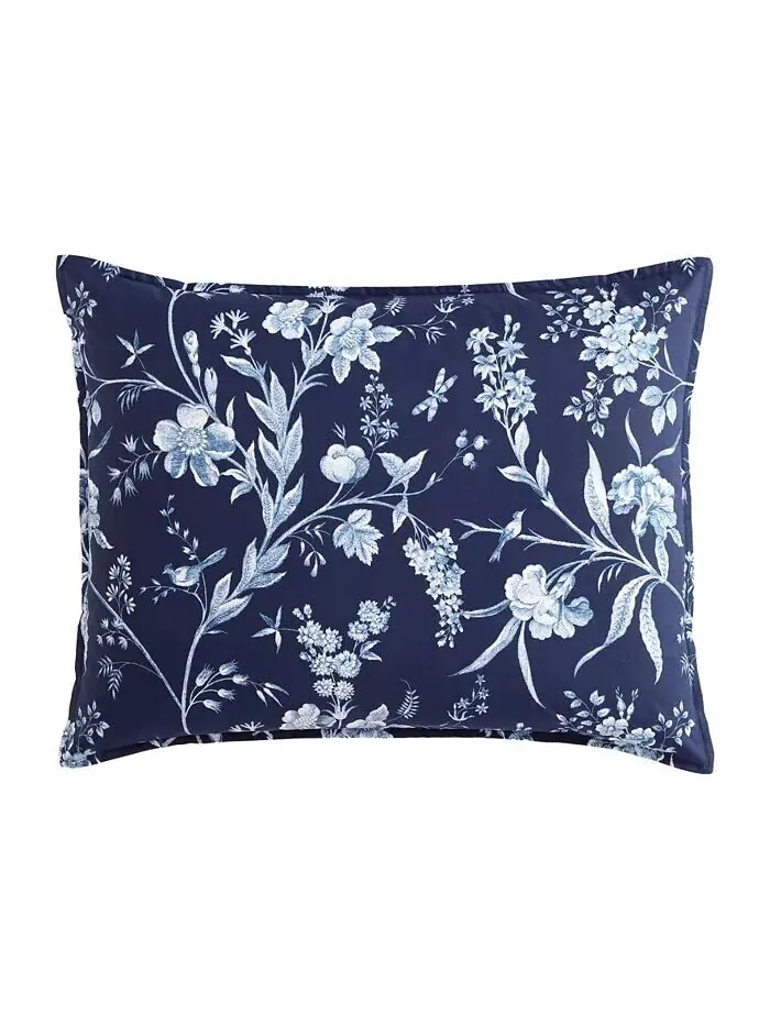 Двусторонний комплект хлопковых одеял Branch Toile из 7 предметов, полный/королевский размер Laura — изображение 7 из 15