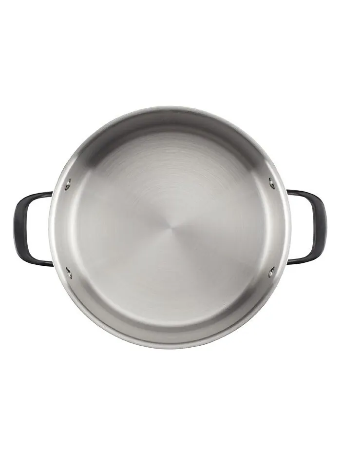 Кастрюля KitchenAid 5-Ply Clad Stainless Steel Induction, 7,6 л — изображение 6 из 10, серебряный