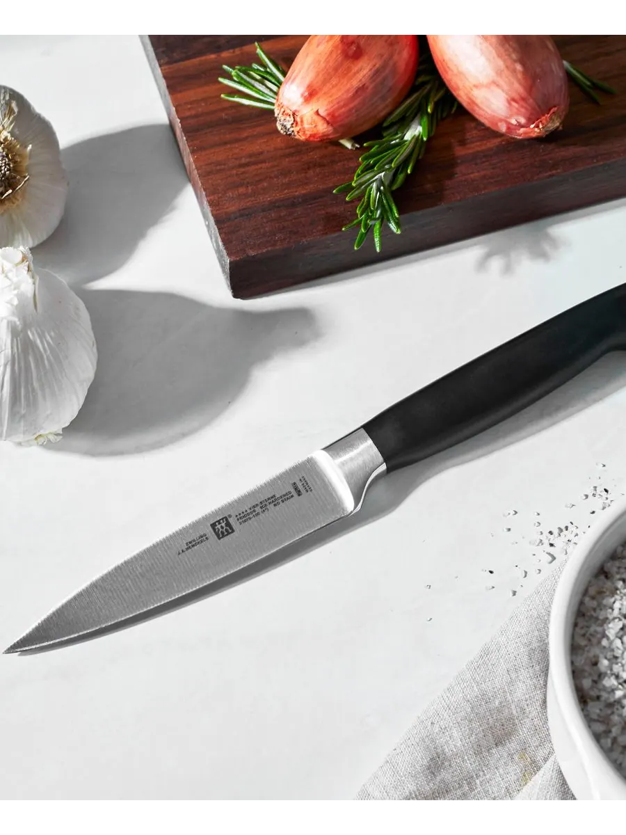 Набор кухонных ножей в блоке Zwilling Four Star, 7 предметов, коричневый/каучуковое дерево — изображение 5 из 8