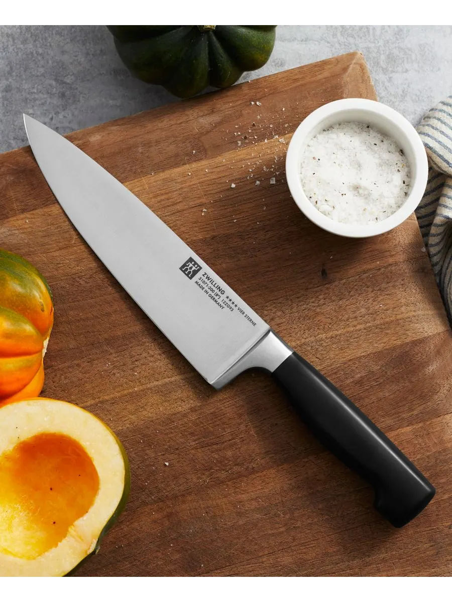 Набор кухонных ножей в блоке Zwilling Four Star, 7 предметов, коричневый/каучуковое дерево — изображение 6 из 8