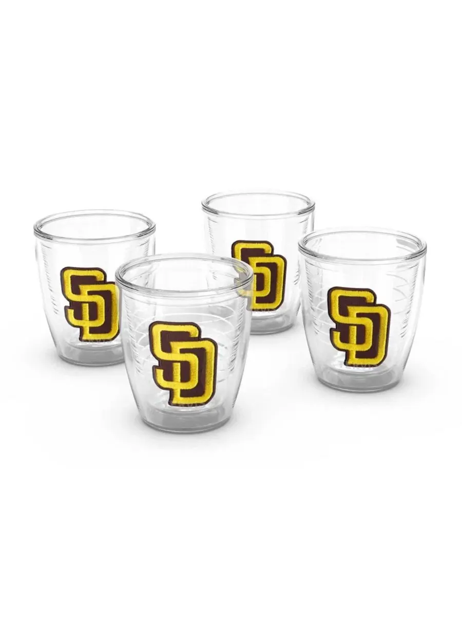 Набор из 4 стаканов-термосов 12 унций с эмблемой San Diego Padres Tervis — мульти