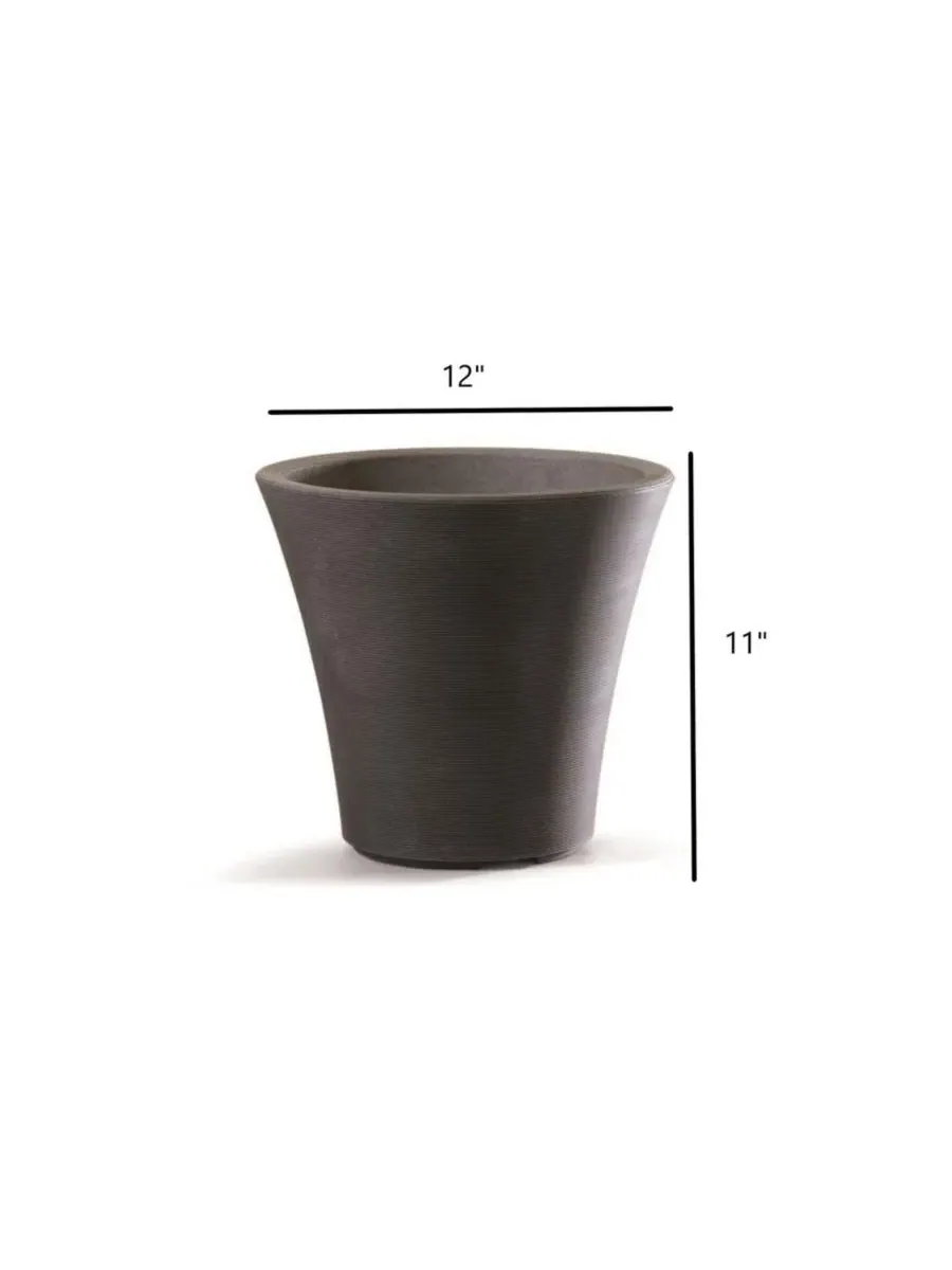 Пластиковый цветочный горшок Pamploma, цвет капучино, 30 см Garden Elements — изображение 2 из 3